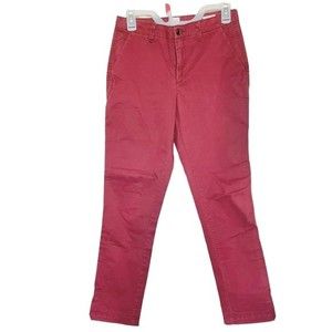 Gap Womens Girlfriend Chino Slim Red  Womens Straight Christmas Holiday